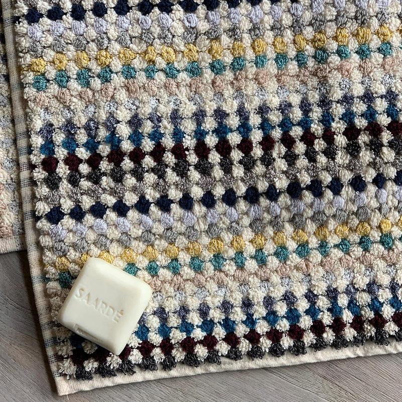 Pompom Cotton Bath Mat - Pastel