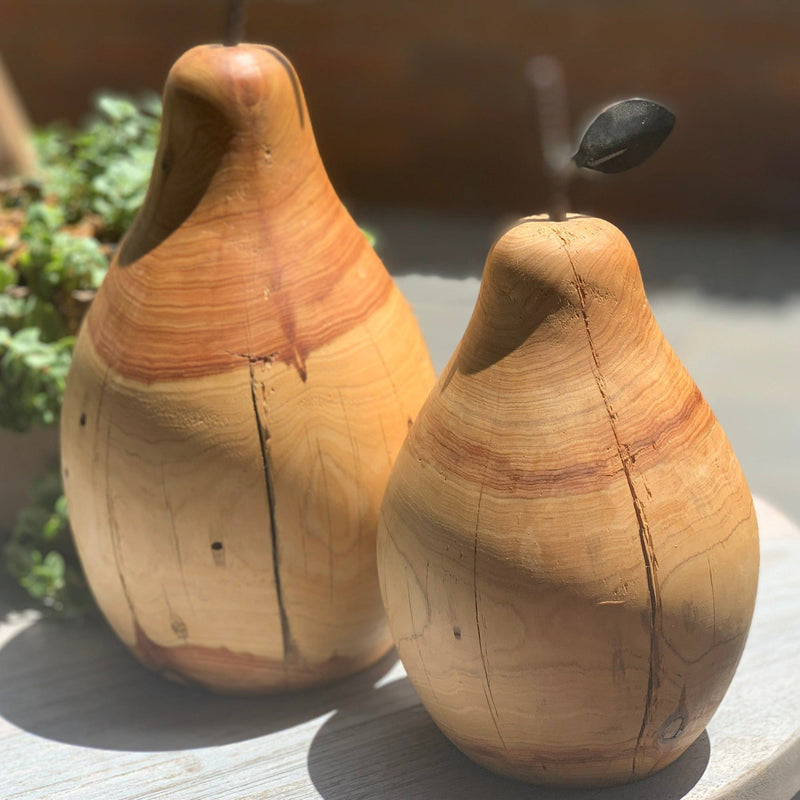 Timber set of Pears (2)